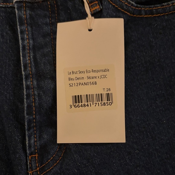 NWT Sézane x jcc Le Brut Embroidered Denim - Picture 8 of 12